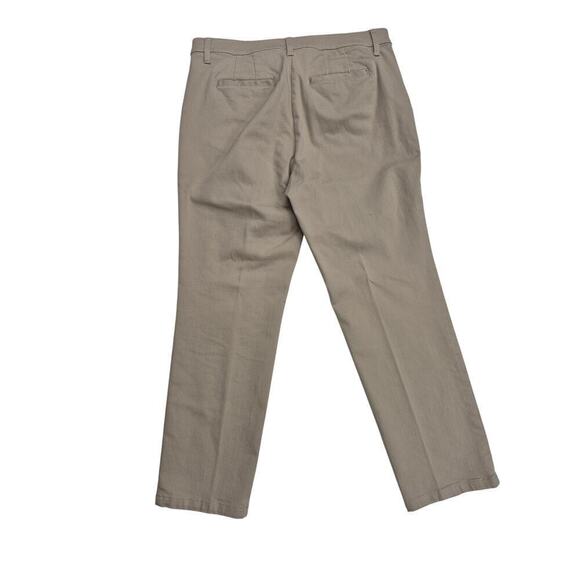 Signature Slimming Christopher & Banks Tan Khaki Pants Sz 12 Short - Picture 2 of 5